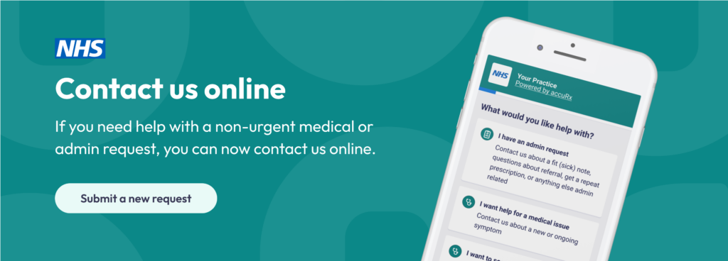 nhs contact us online